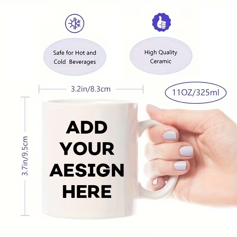 Coffee Tea Images - Tasse personnalisée avec nom, image et