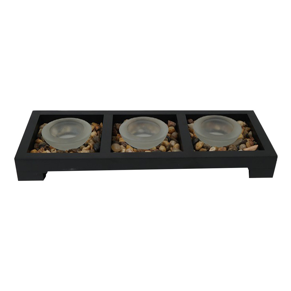 Coffee Tea Holders - 1 ensemble de porte-bougies en verre,