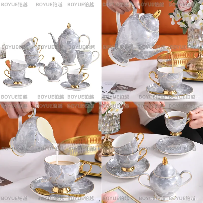 Coffee Tea Box - Service à café et soucoupe en