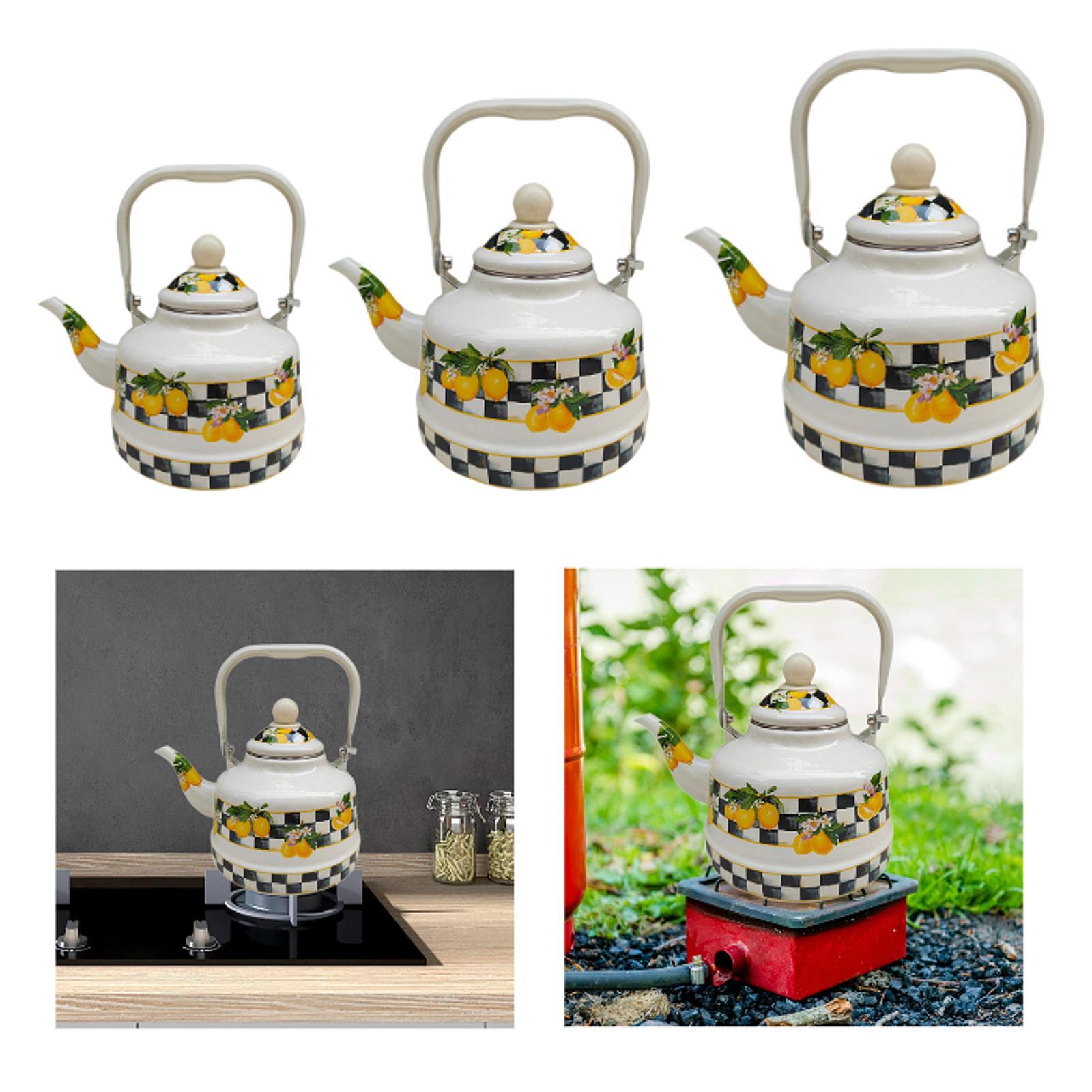 Lemon Tea Coffee - Bouilloire à thé en émail unique,