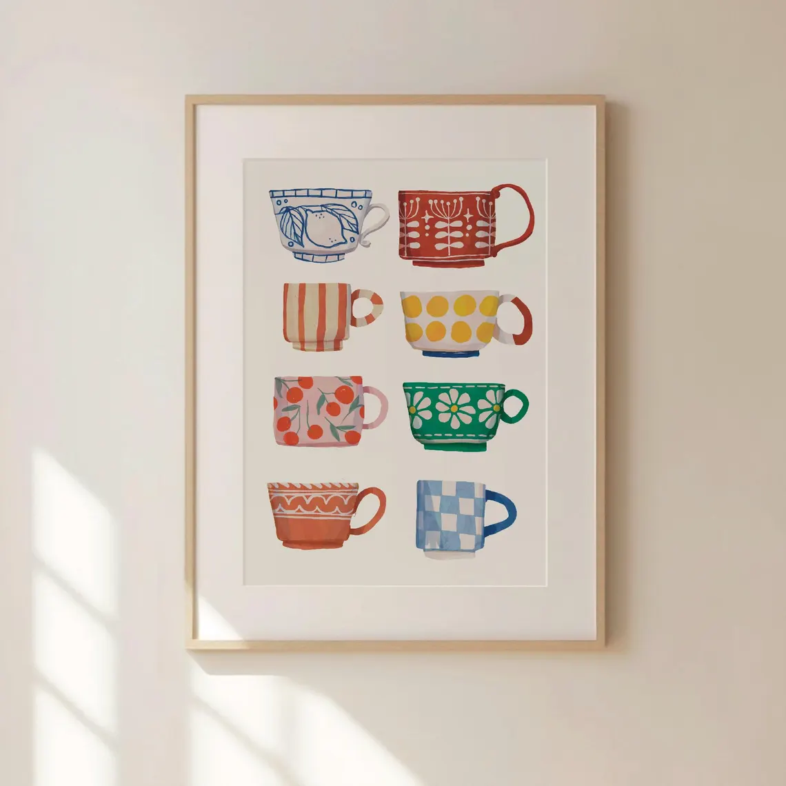 Coffee And Tea Lyrics - Impression de tasse à thé, affiche