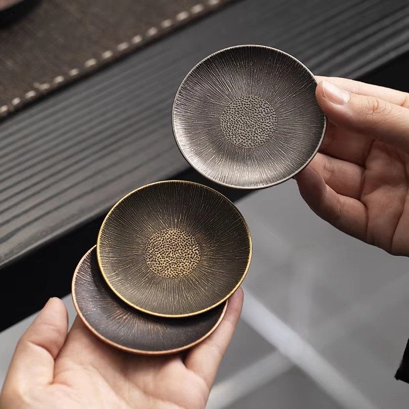 Coffee Tea Holders - Sous-verres en alliage Zen Antique Kung