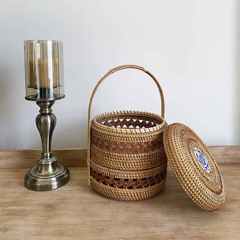 Coffee Tea Vietnam - Panier de rangement double couche en