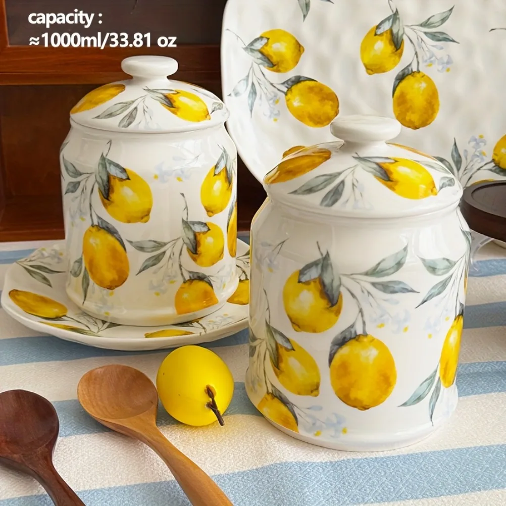 Pot de rangement en céramique  - Lemon Tea Coffee avis et prix