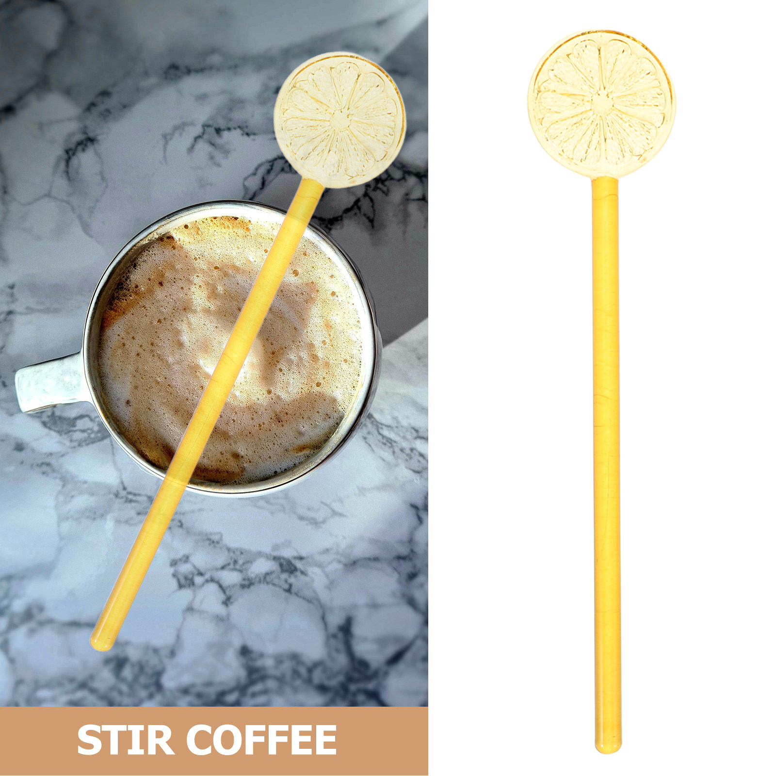 2 bâtonnets mélangeurs en verr - Lemon Tea Coffee avis et prix