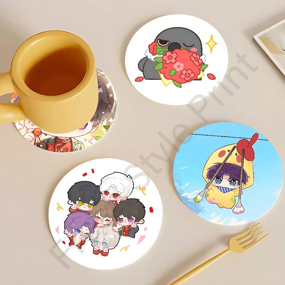 Sous-verres ronds en bois Chib - Coffee Tea Love avis et prix