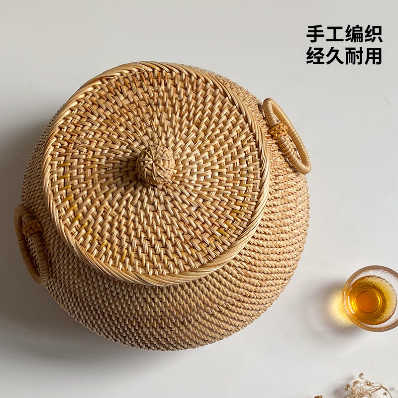 Table basse ronde en rotin tre - Coffee Tea Vietnam avis et prix