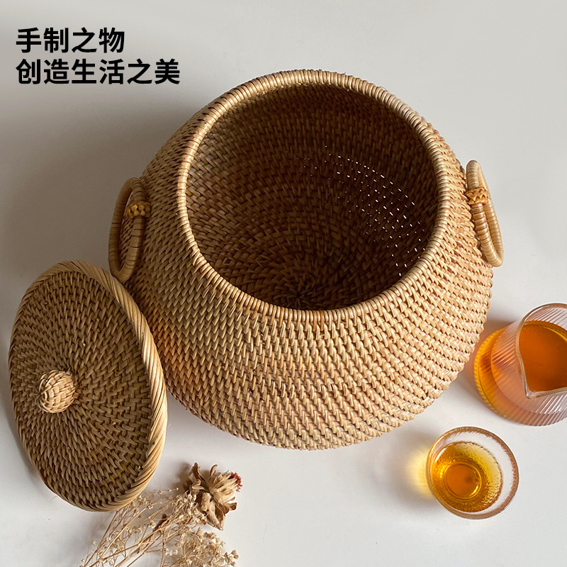 Table basse ronde en rotin tre - Coffee Tea Vietnam avis et prix