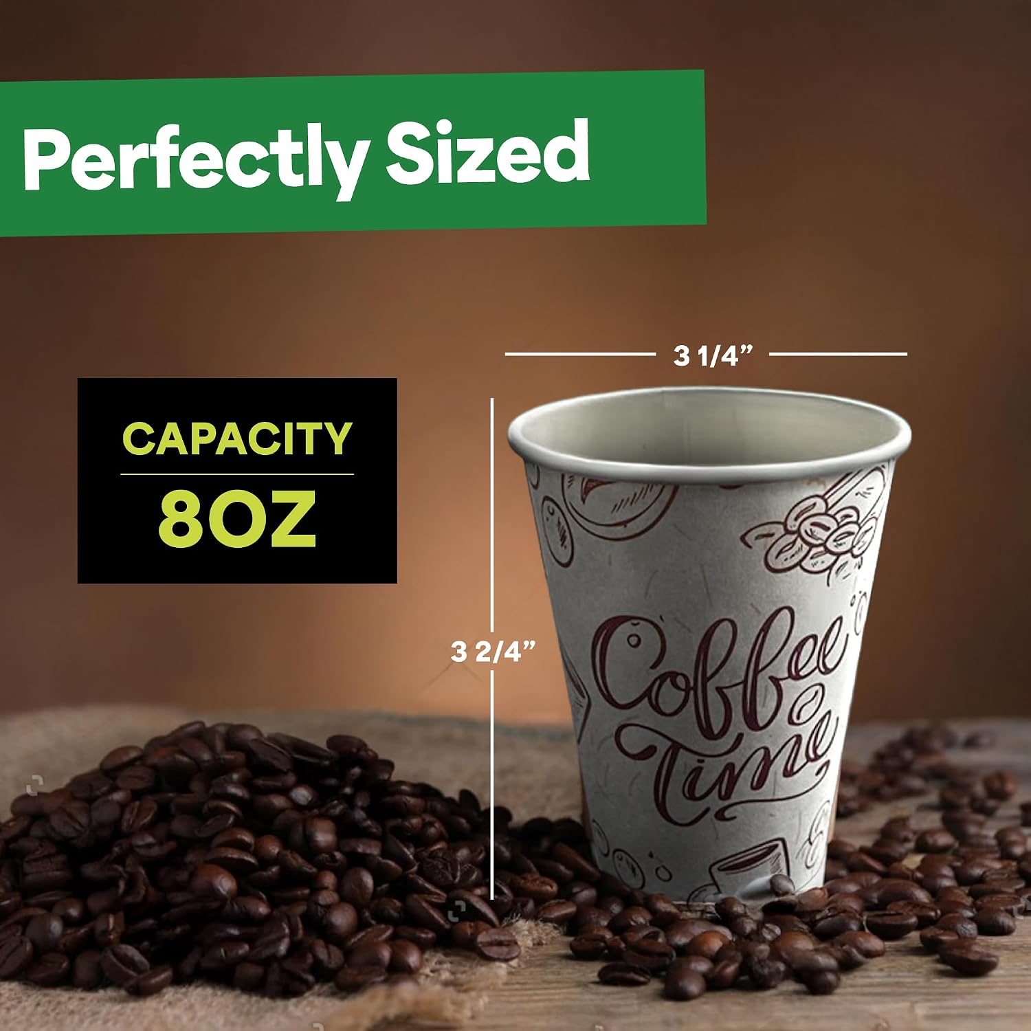 Lot de 1000 gobelets en papier - Coffee Tea Images avis et prix